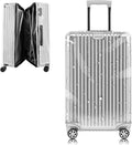 Yotako Upgraded Zippered Clear PVC Suitcase Cover, 30 Inch Luggage Covers for Wheeled Suitcase 30"