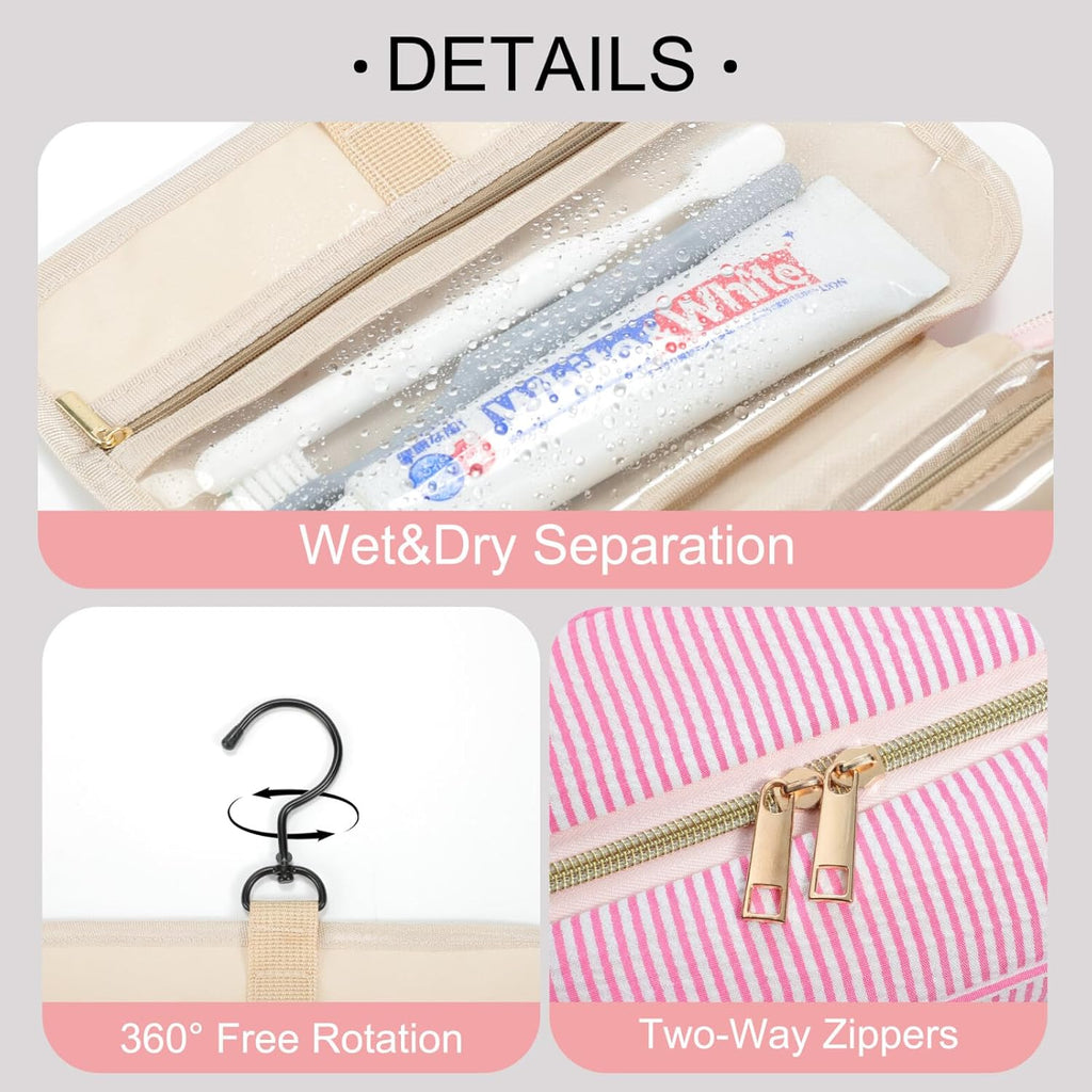 TOPEAST Teen Girl Gifts Trendy Stuff - Birthday Gifts for 7 8 9 10 11 12 13 14 15 16 17 18 Year Old Teen Girls, Hanging Toiletry Bag Initial Makeup Bag - Letter E, Blue