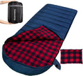 0 Degree Sleeping Bag Cotton Flannel Winter Cold Weather for Adults XXL Sleeping Bag 4 Season Big and Tall with Pillow Compression Sack