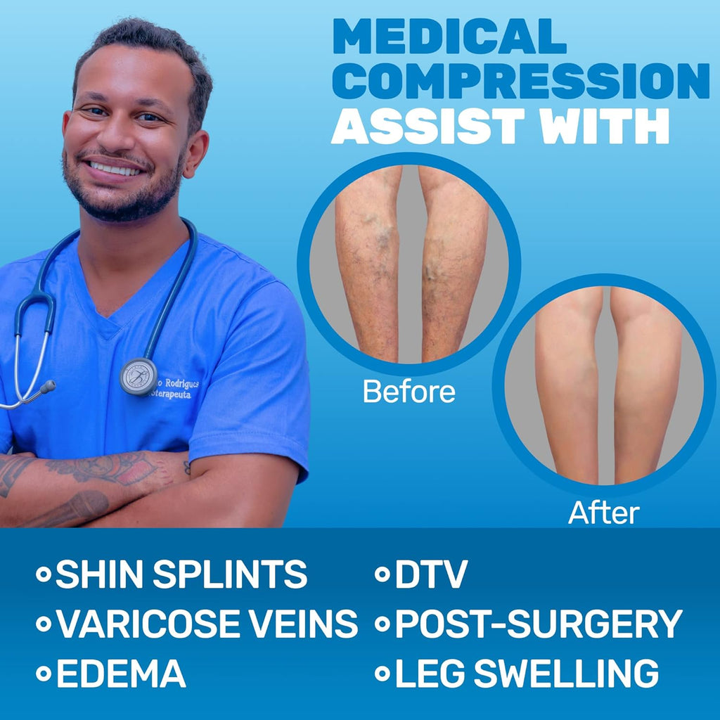 (3 Pairs - Closed Toe) Made in USA - Sheer Compression Socks for Women 15-20mmHg - Compression Stockings for Varicose Veins Circulation, Thrombosis, Embolism - Natural, Medium - A101NA2-3