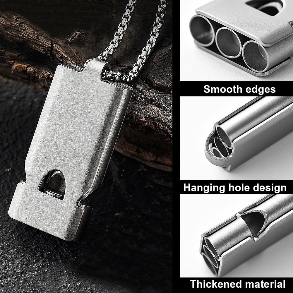Whistle Emergency Whistles Keychain Rape Whistle Stainless Steel High Decibel Whistles … …