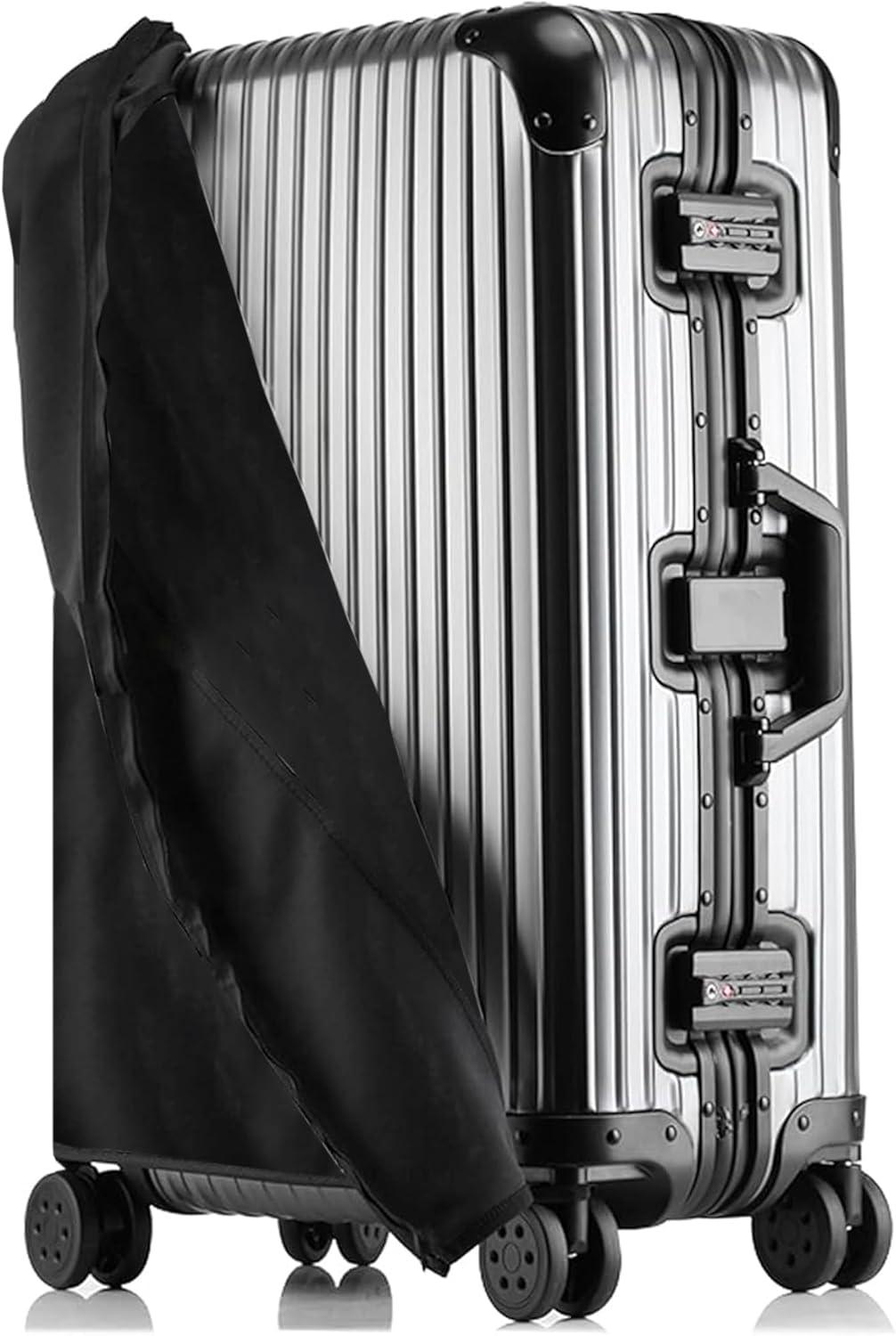 Transparent PVC Suitcase Cover, No Disassembly Required Clear Luggage Protector Suitcase Cover