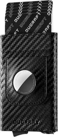 DUGRAFT Pop Up Wallet with AirTag Holder, RFID Blocking Air Tag Wallet with Money Clip Smart Credit Card Holder Wallet for Men(AirTag Not Included)