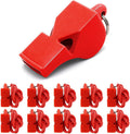 Emergency Whistles with Lanyard Red Safety Whistle for Lifeguard Outdoor Emergency Camping Hiking Boating Loud Signaling Whistles