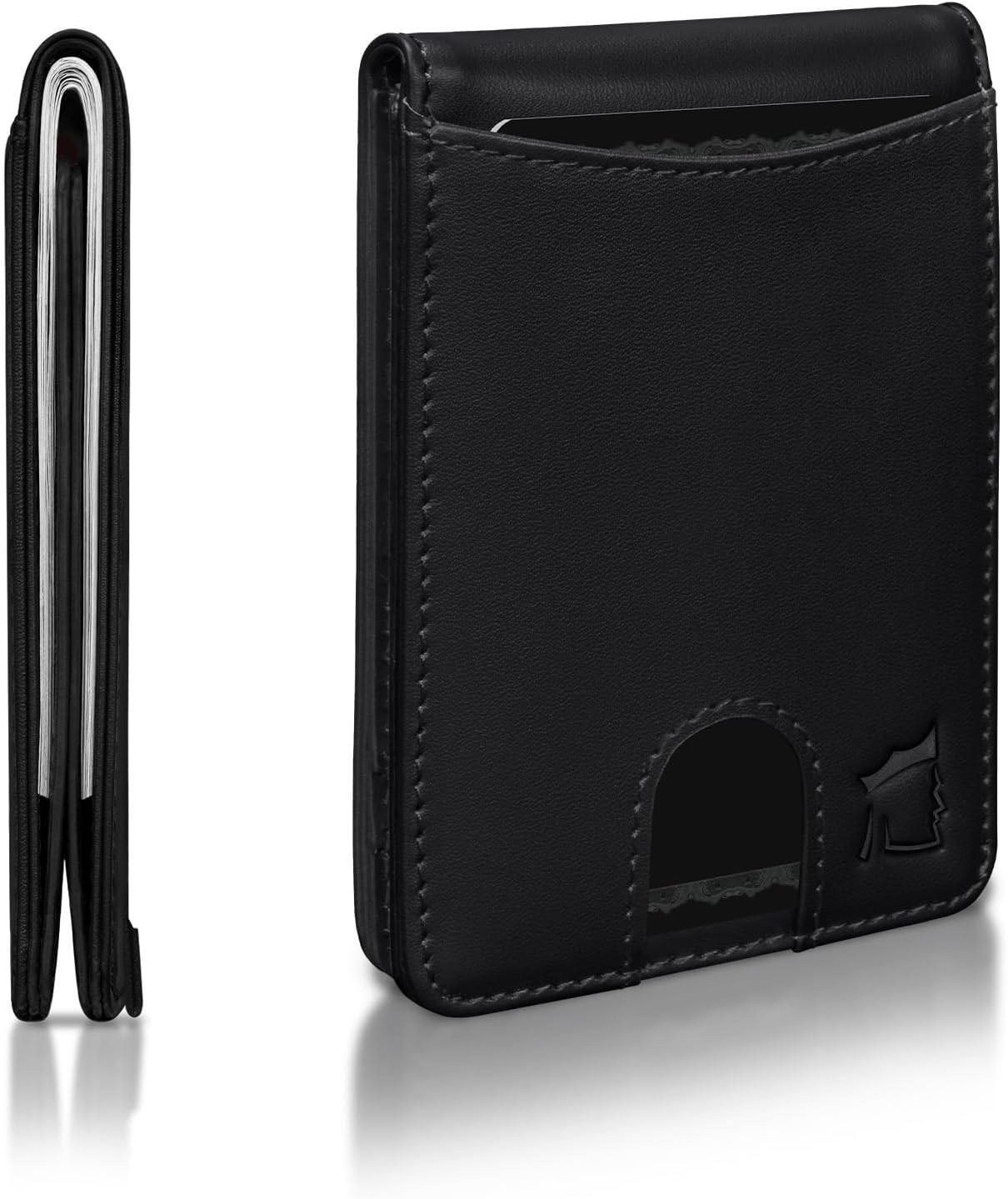 Kingly Cash Pocket Slim Wallet for Men - RFID Blocking Leather Card Holder - Minimalist Men’s Wallet for Front Pockets - Holds 1-15 Cards & Cash - Durable Italian Leather Wallets
