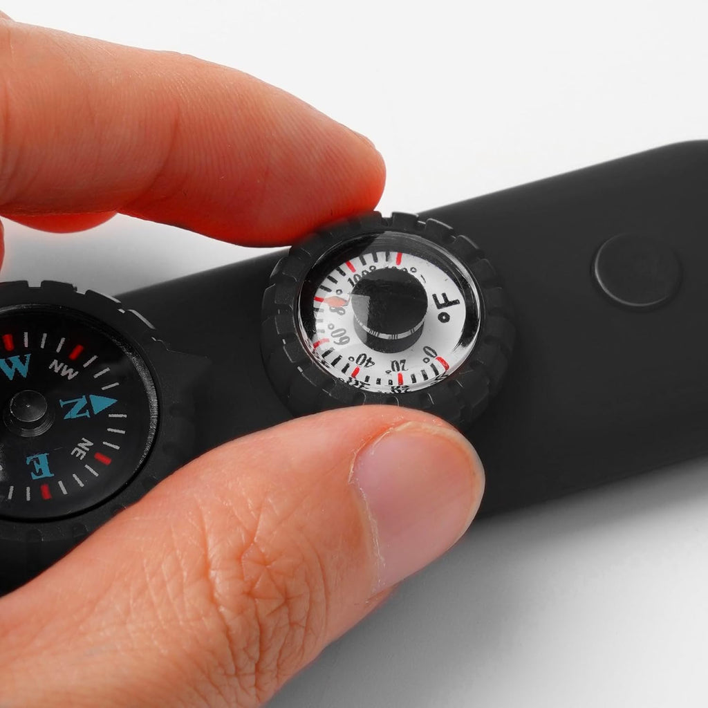 Emergency Survival Safety Whistle，Whistle for Kids with Lanyard,Compass,Thermometer,Ideal for Kayaking, Boating, Hiking, Camping, Climbing