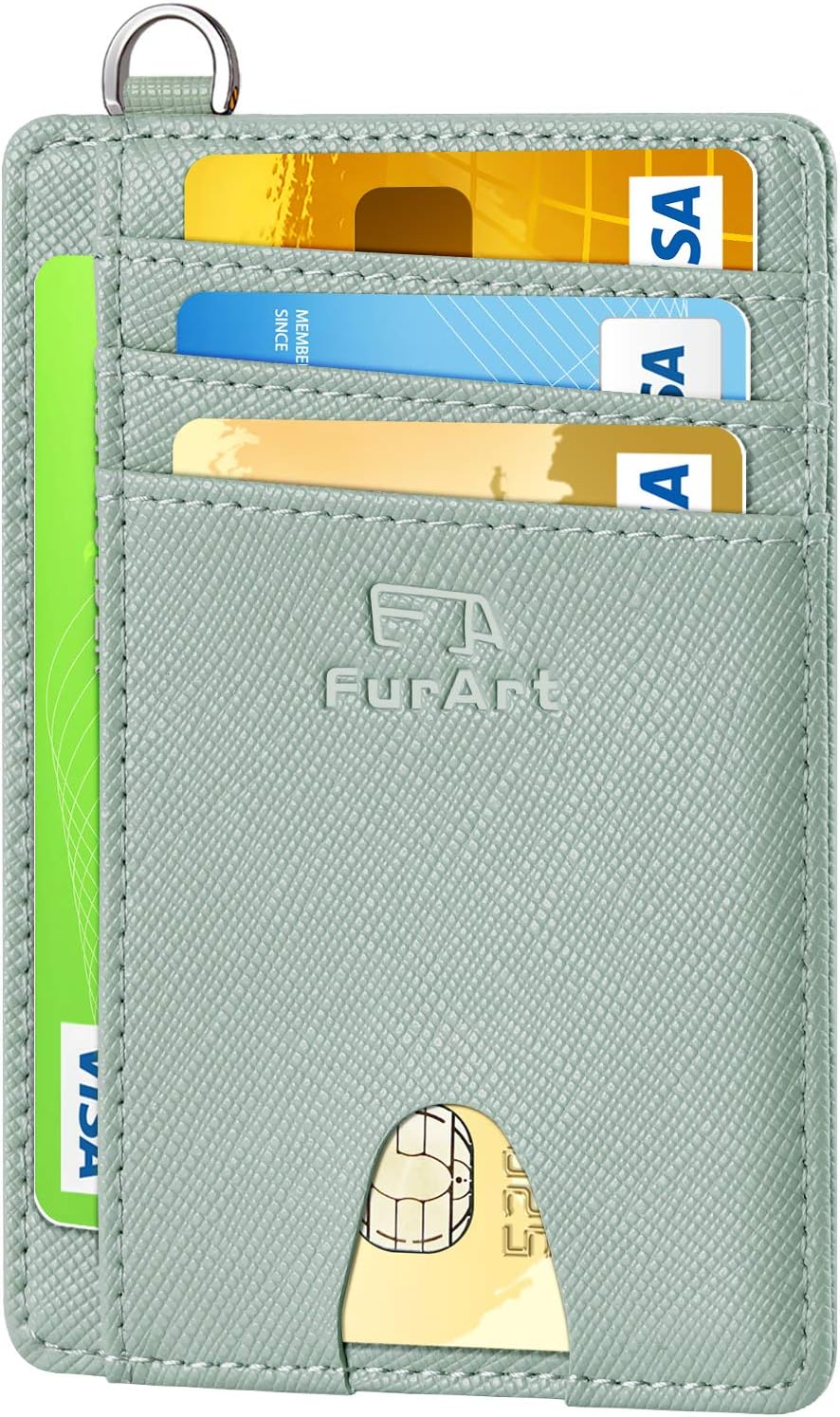 FurArt Slim Minimalist Wallet, Front Pocket Wallets, RFID Blocking, Credit Card Holder for Men & Women