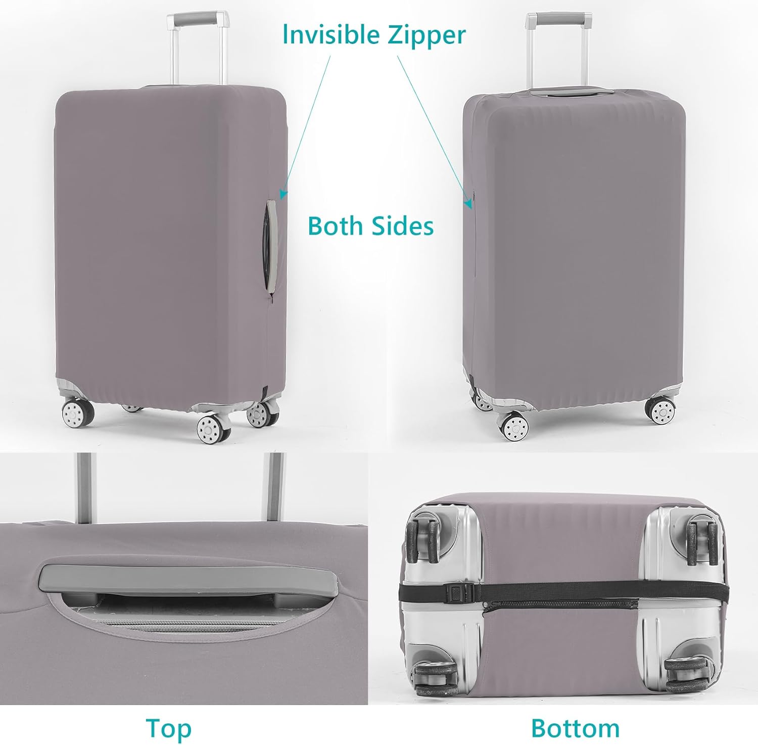 Travelkin Luggage Covers For Suitcase Tsa Approved,Suitcase Cover Protector Fit 18-32 Inch Luggage