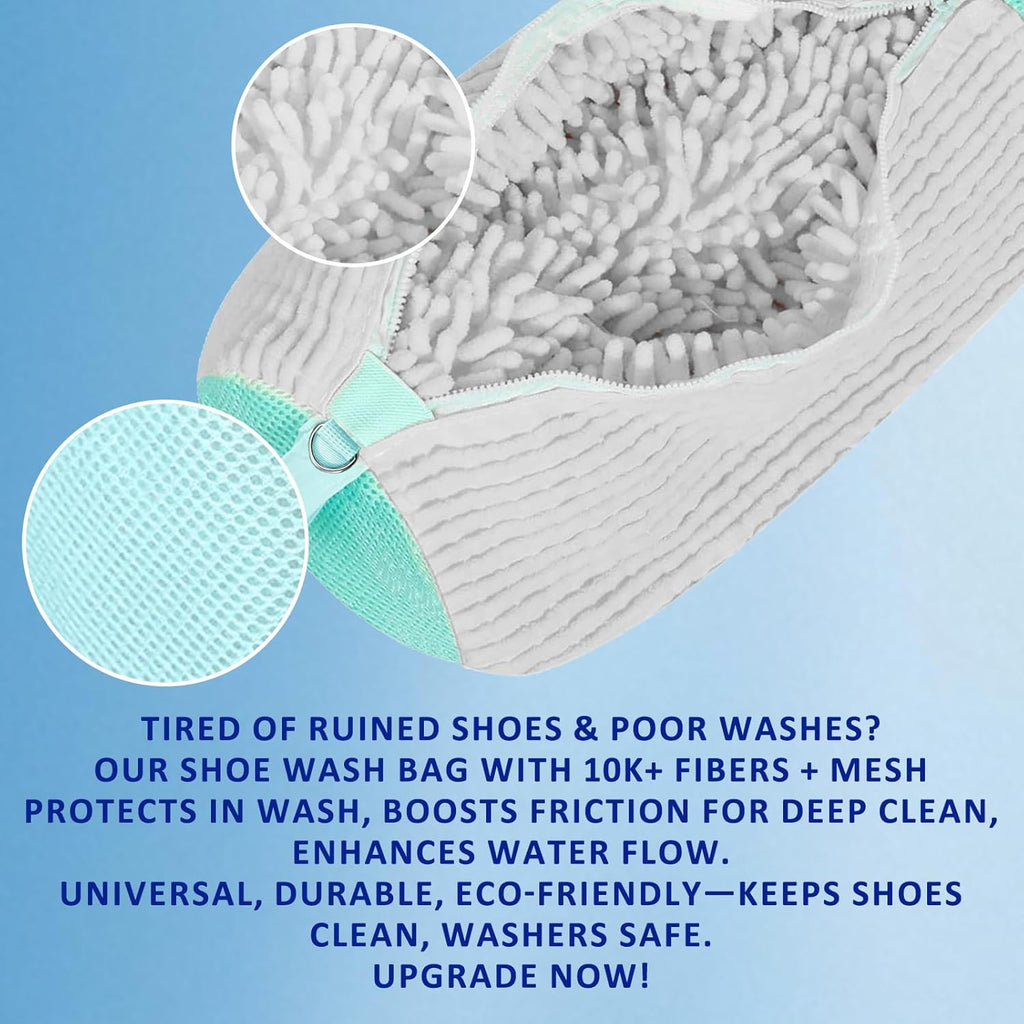 Shoe Washing Machine Bag Reusable Laundry Bag for Sneakers Boots Delicates Machine Wash Safe Shoe Cleaner Protect Deep Clean in Washers