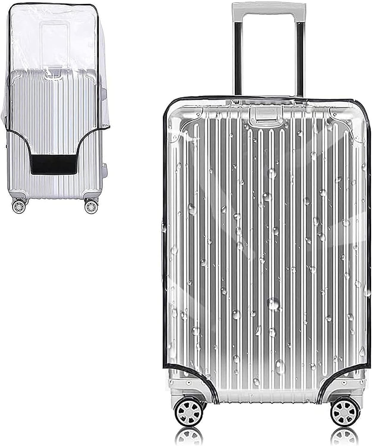 Yotako Clear PVC Suitcase Cover Protectors 26 Inch Luggage Cover for Wheeled Suitcase (26'')