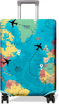 Travel Luggage Cover Suitcase Protector Fits 18-32 Inch Wheel Covers PatternedTravel Related Items Flower Luggage Protector Elastic S