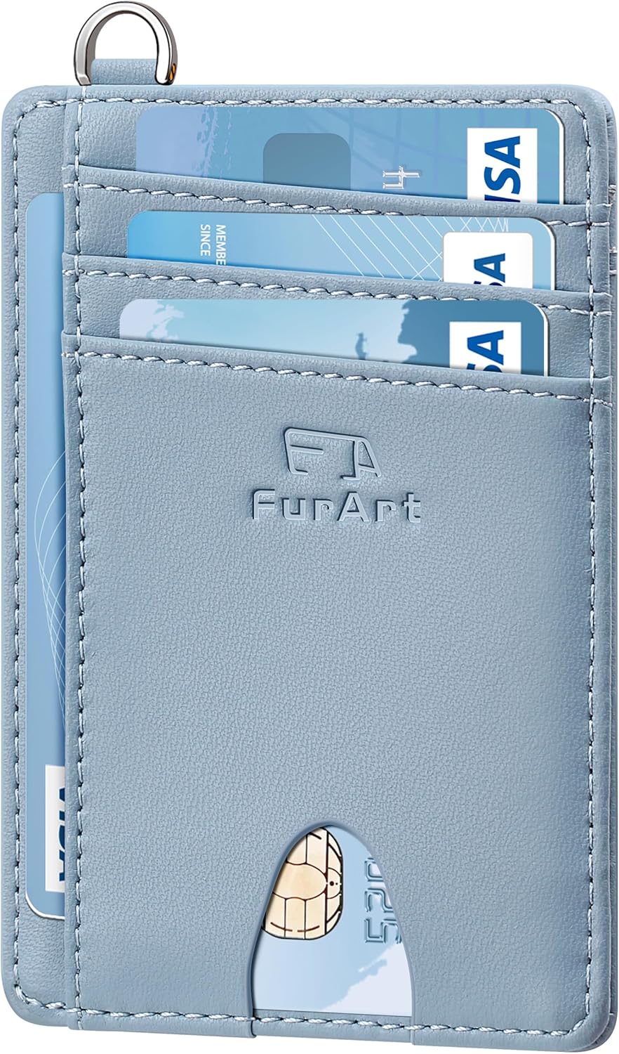 FurArt Slim Minimalist Wallet, Front Pocket Wallets, RFID Blocking, Credit Card Holder for Men & Women