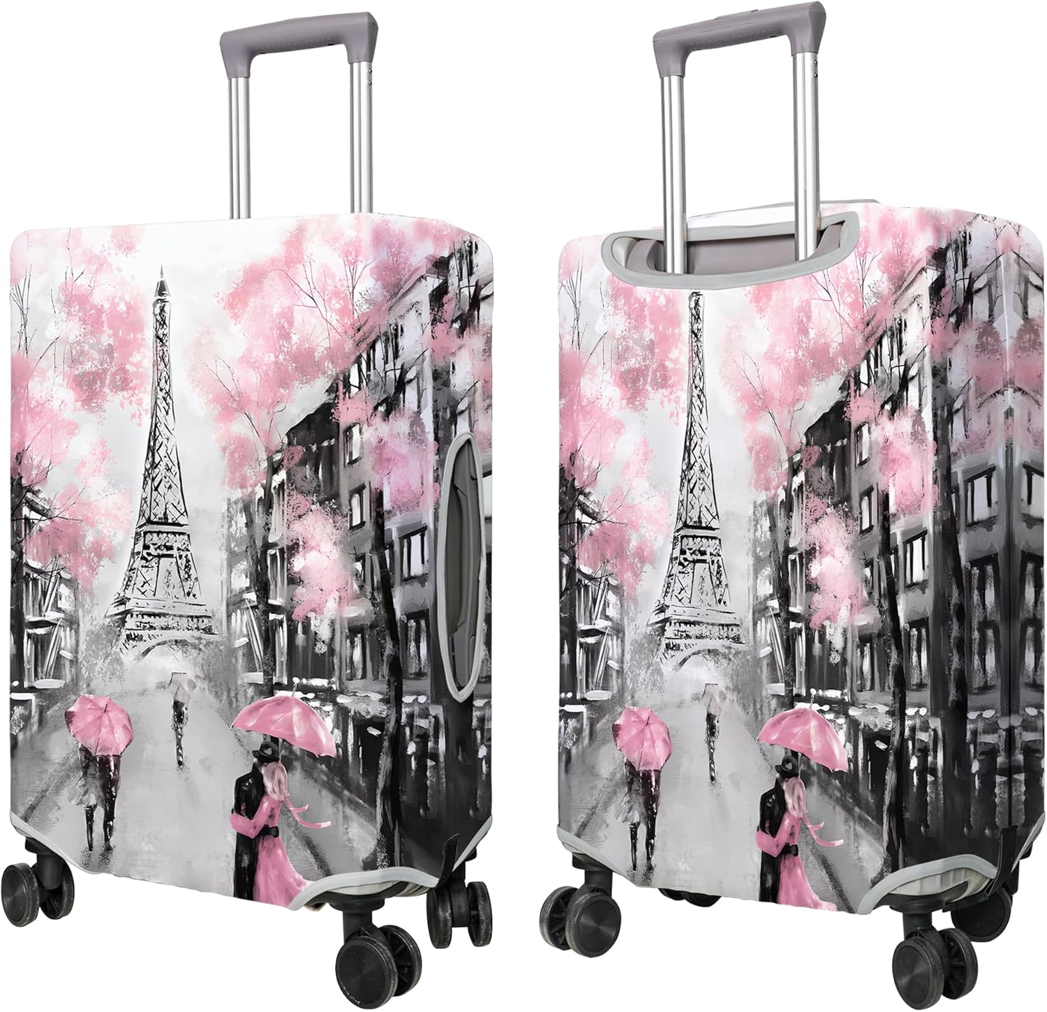 Travel Luggage Cover Suitcase Protector Fits 18-32 Inch Wheel Covers PatternedTravel Related Items Flower Luggage Protector Elastic XL