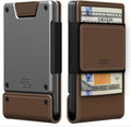 PROOF Wallet | Slim Minimalist Wallets for Men | Leather & Metal | RFID Wallet | Front/Back Pocket | Gift Box | Veteran Owned