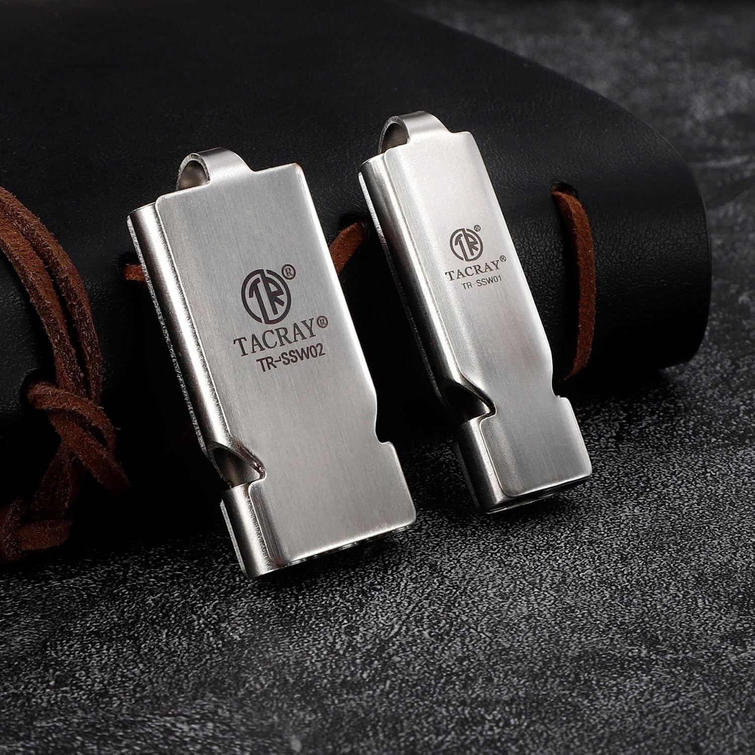 TACRAY Emergency Whistles Lifeguard Safety Whistle with Neck Chain and Keychain for Outdoor Camping Hiking