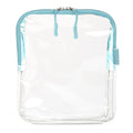 BORSALI TSA-Approved Quart-Sized Bag for Carry-On Travel - One (1) Quart Clear Toiletries, Cosmetic and 3-1-1 Liquids Toiletry Bag - Light Blue