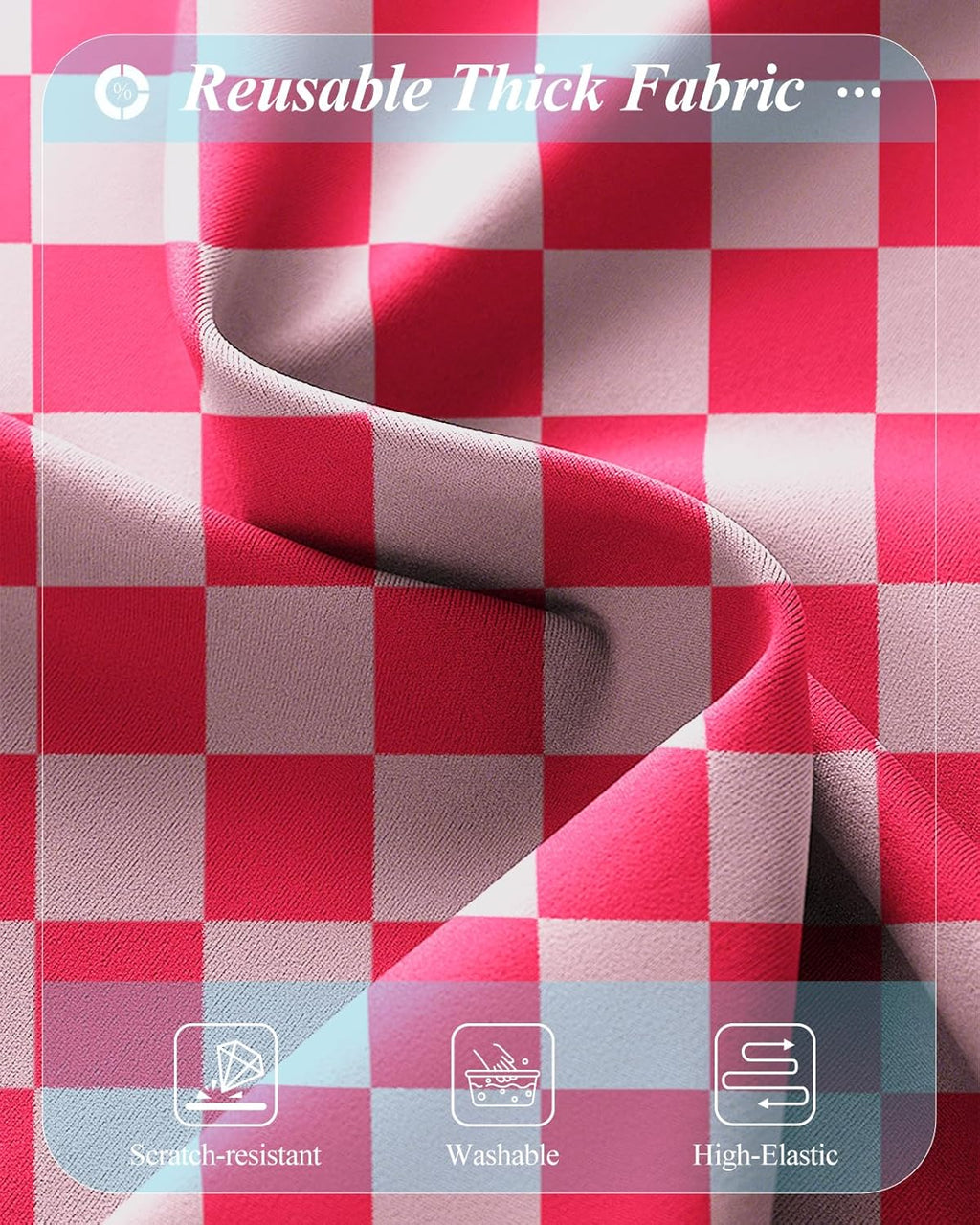 Slohif Luggage Cover for Suitcase Tsa Approved Protector - Luggage Sleeve Large Suit Case Cover Travel Stretch Baggage Case Protective Washable Fit 29-30 Inch Checkered L