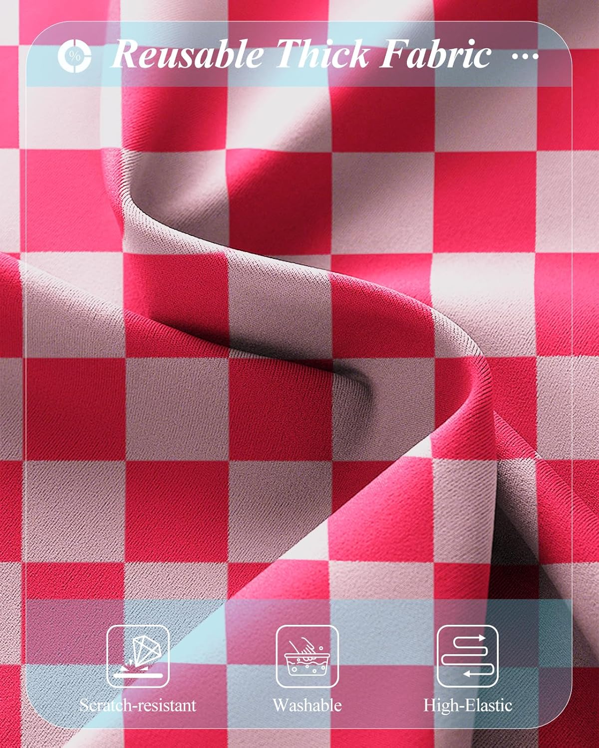 Slohif Luggage Cover for Suitcase Tsa Approved Protector - Luggage Sleeve Large Suit Case Cover Travel Stretch Baggage Case Protective Washable Fit 29-30 Inch Checkered L