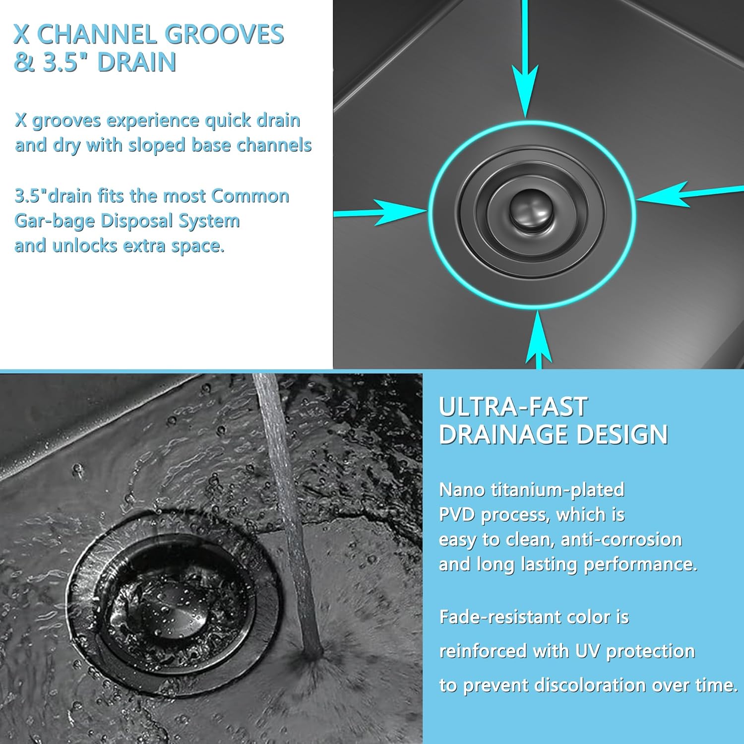 10 inch Bar Sink Undermount, 10x18 inch Small Bar Sink Gunmetal Black Undermount Small Kitchen Sinks 18 Gauge Single Bowl Wet Bar Sinks with Basket Strainer Drain