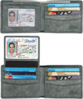 Wallet for Men-Genuine Leather RFID Blocking Bifold Stylish Wallet With 2 ID Window