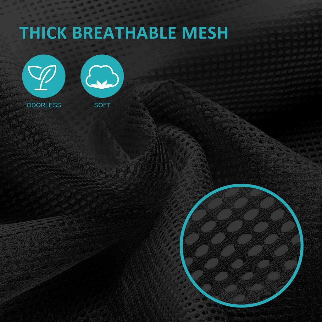 Dalykate Mesh Laundry Bags, 24" x 36", Heavy Duty with Reinforced Handles, Foldable & Portable, Drawstring Closure, 3-Pack Mixed Colors