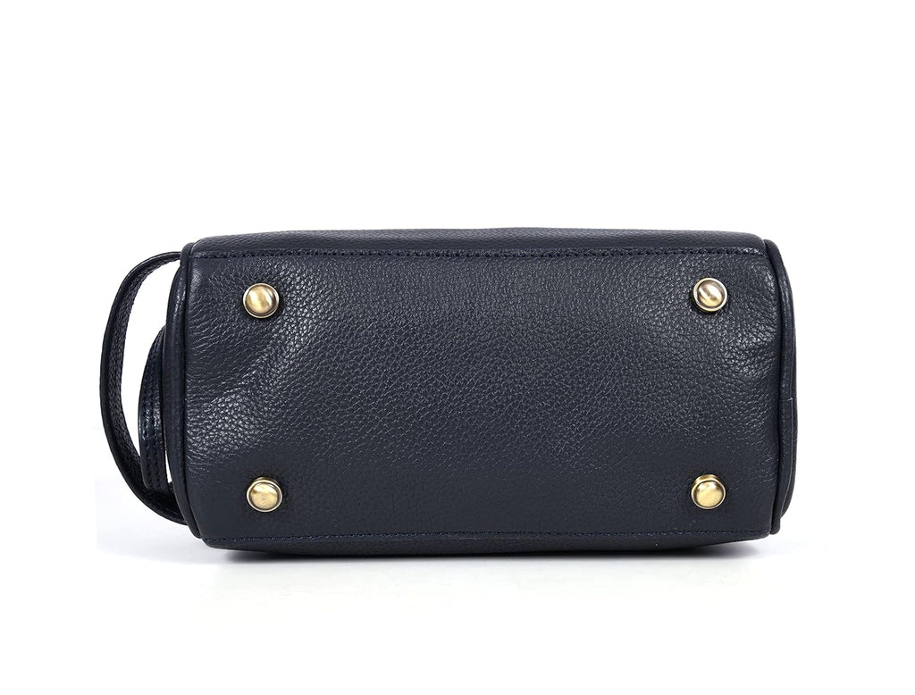 10" Premium Leather Toiletry Travel Pouch With Waterproof Lining | King-Size Handcrafted Vintage Dopp - Kit Gift for Father's Day By Aaron Leather Goods