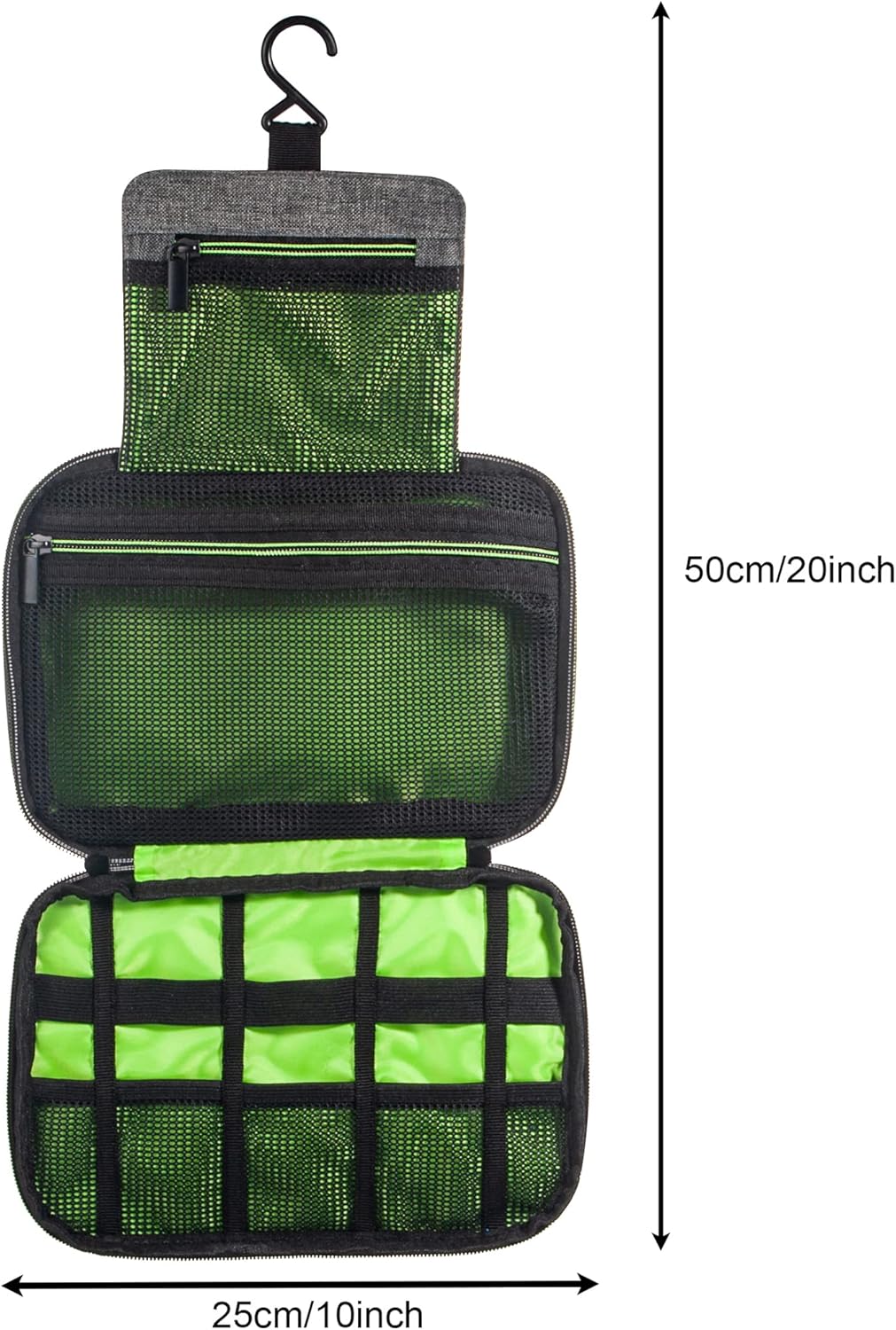 Foldable Man Hanging Travel Toiletry Bag Shaving Dopp Kit Travelling Shower Bathroom Wash Bag Makeup Organizer Hygiene Bag Toilet Pouch Men Camping Toiletry Bag Multifunction cosmetic bag with hook