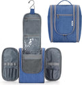 Narwey Small Hanging Travel Toiletry Bag Cosmetic Make up Organizer for Women and Men (Medium, Navy Blue)