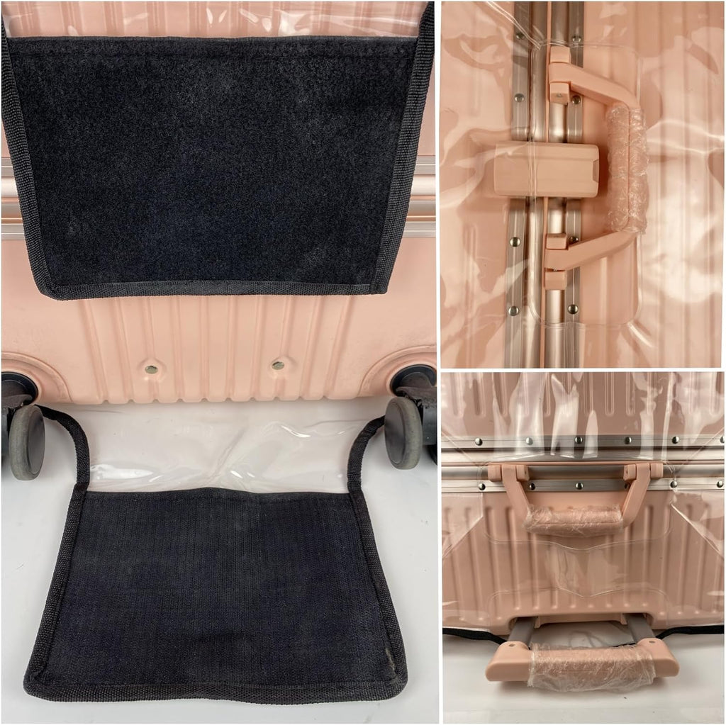 Luggage Cover Protector Fits 20 24 28 Inch Clear PVC Waterproof Suitcase Covers Travel Luggage Sleeve Tsa Approved