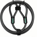 10 ft x 1/2" Heavy Duty Cut-Proof Security Cable | Flexible Vinyl-Coated Braided Steel with Looped Ends | Weatherproof Anti-Theft Locking Cable for Bikes, Gates, Kayaking & Outdoor Equipment
