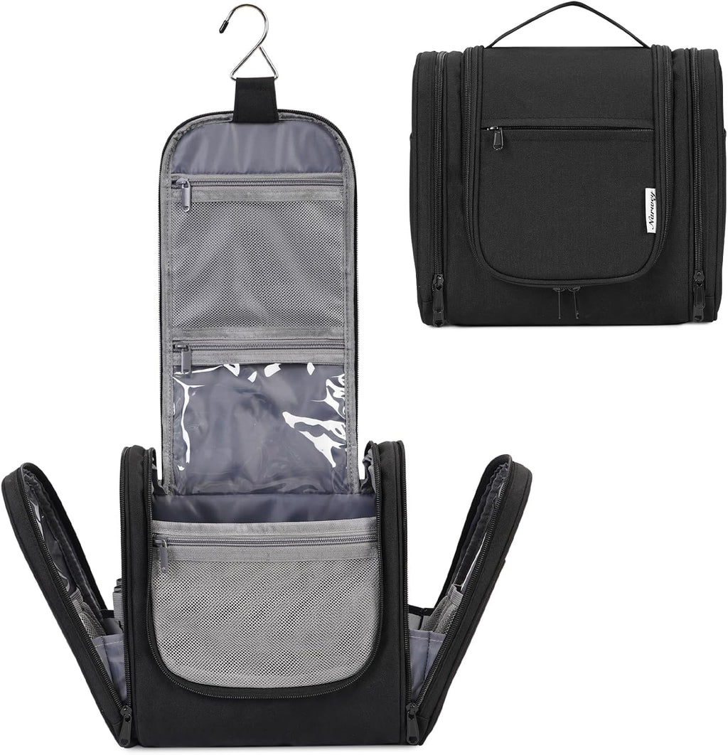 Narwey Hanging Toiletry Bag for Women Travel Makeup Bag Organizer Toiletries Bag for Cosmetics Essentials Accessories
