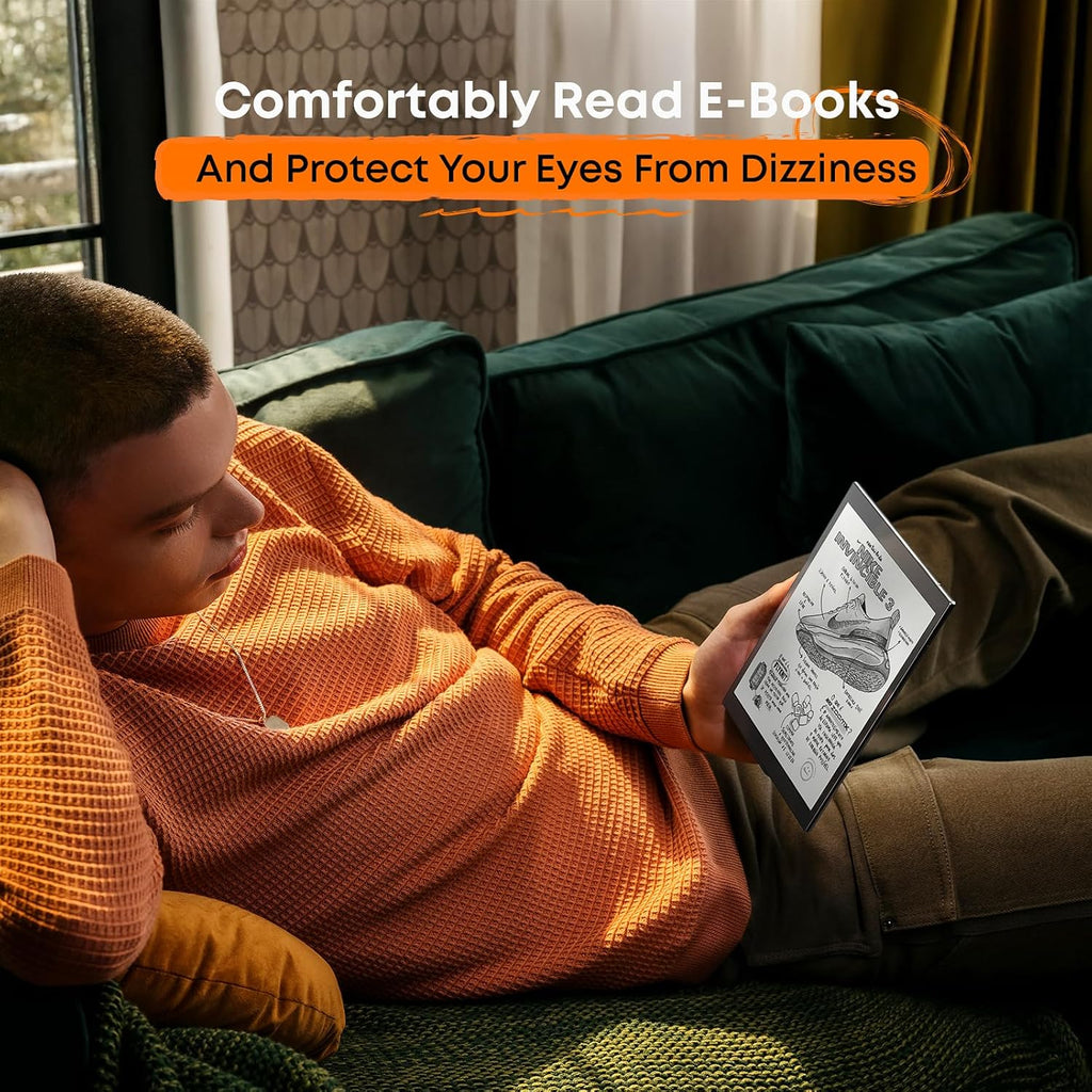 Kloudnote S 10.1" E-Ink Notepad, ePaper Tablet for Note Taking and eBook Reading, 200dpi Notebook eReader Device with Stylus, Android OS - Black