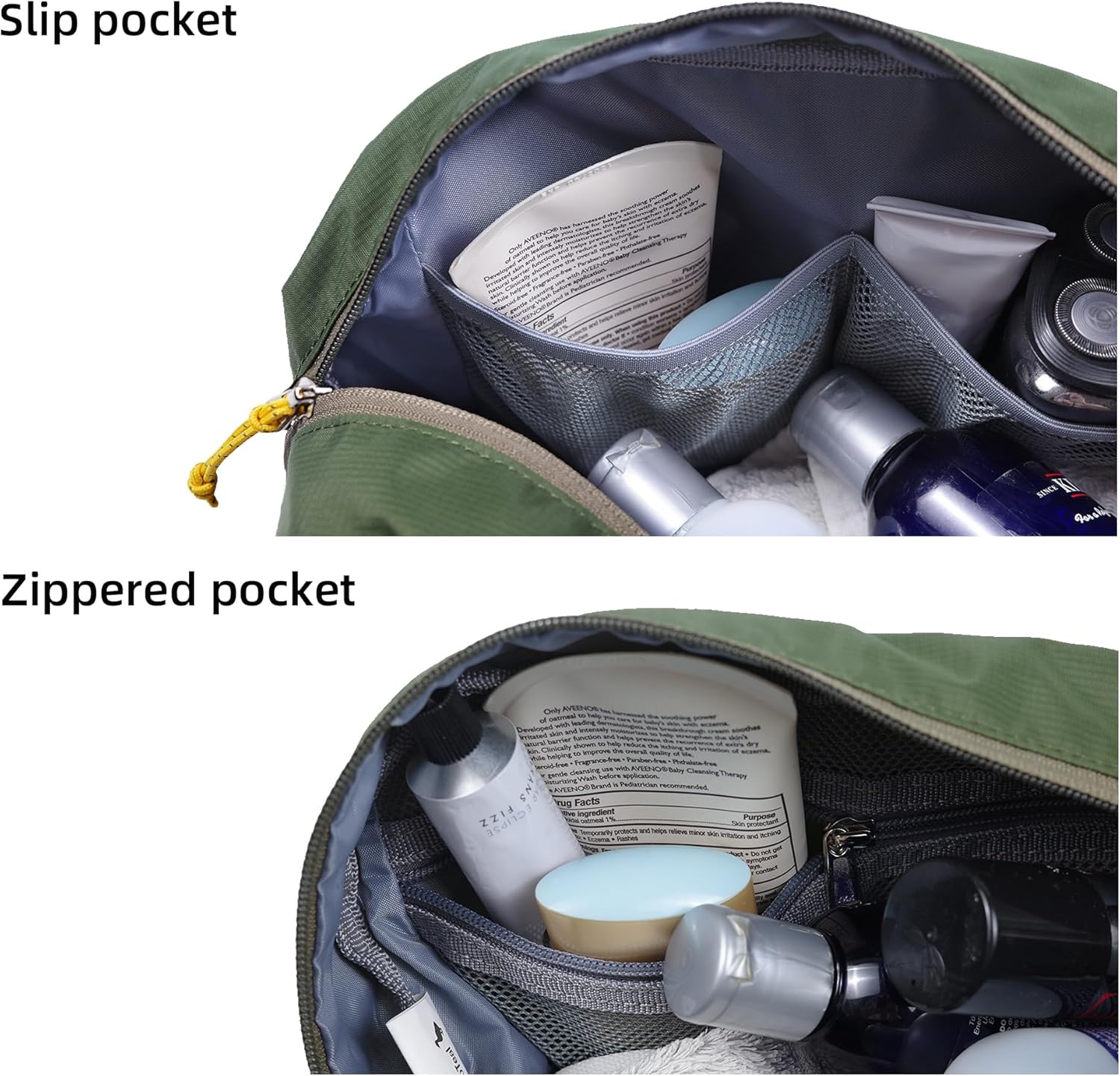 Travel Toiletry Bag 8L, Large Packing Cube with Waterproof TPU Wet/Dry Compartment (Christmas 2025)