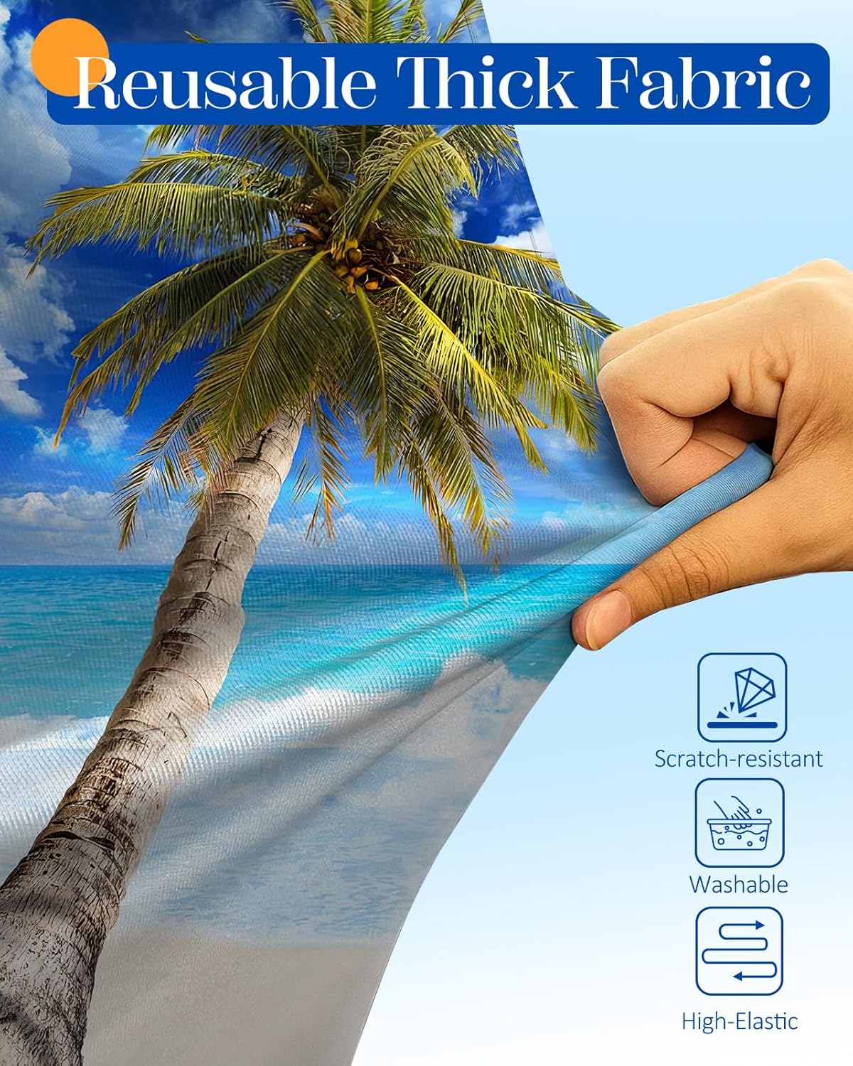 Slohif Luggage Cover for Suitcase Tsa Approved Protector - Luggage Sleeve Large Suit Case Cover Travel Stretch Baggage Case Protective Washable Fit 22-24 Inch Hawaii S