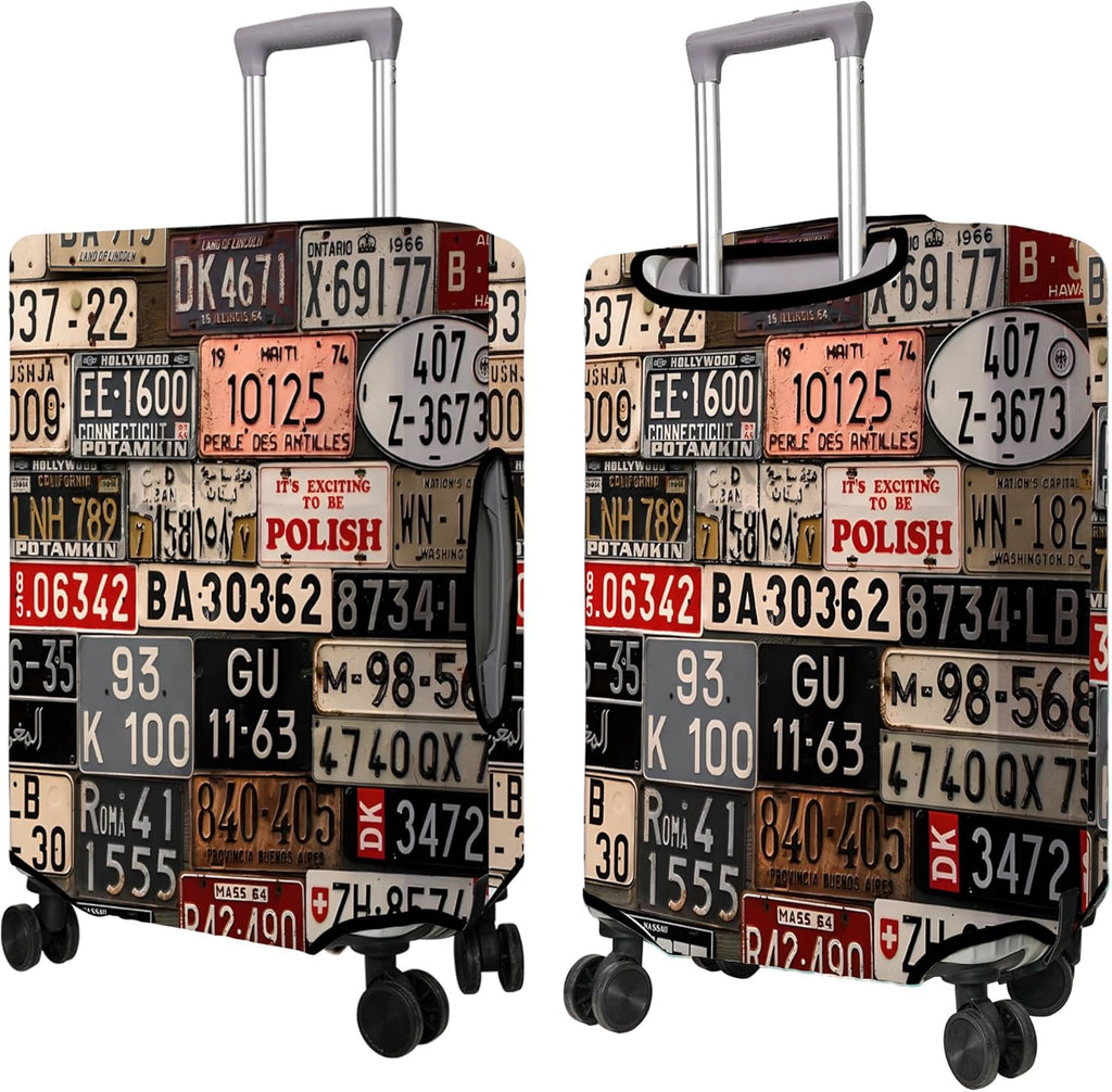 Travel Luggage Cover Suitcase Protector Fits 18-32 Inch Wheel Covers PatternedTravel Related Items Flower Luggage Protector Elastic M