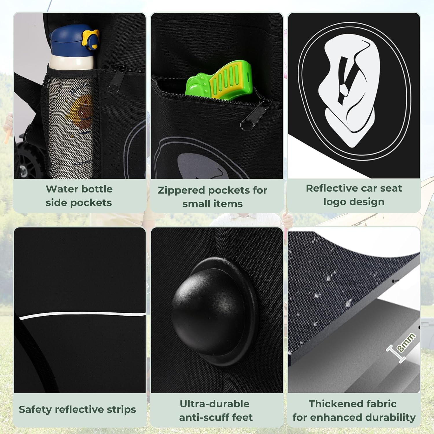 Padded Car Seat Travel Bag for Airplane – Waterproof Heavy Duty Carseat Backpack for Airport – Fits Infant, Convertible & Booster Seats – Airline Approved Travel Car Seat Cover