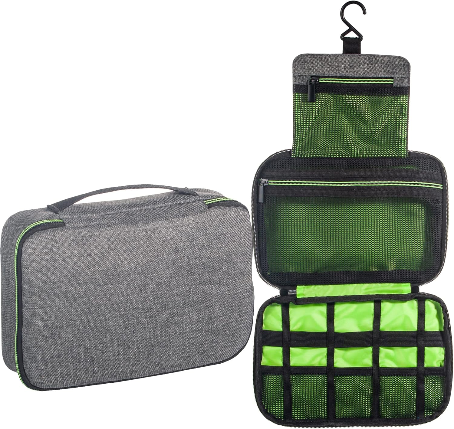 Foldable Man Hanging Travel Toiletry Bag Shaving Dopp Kit Travelling Shower Bathroom Wash Bag Makeup Organizer Hygiene Bag Toilet Pouch Men Camping Toiletry Bag Multifunction cosmetic bag with hook