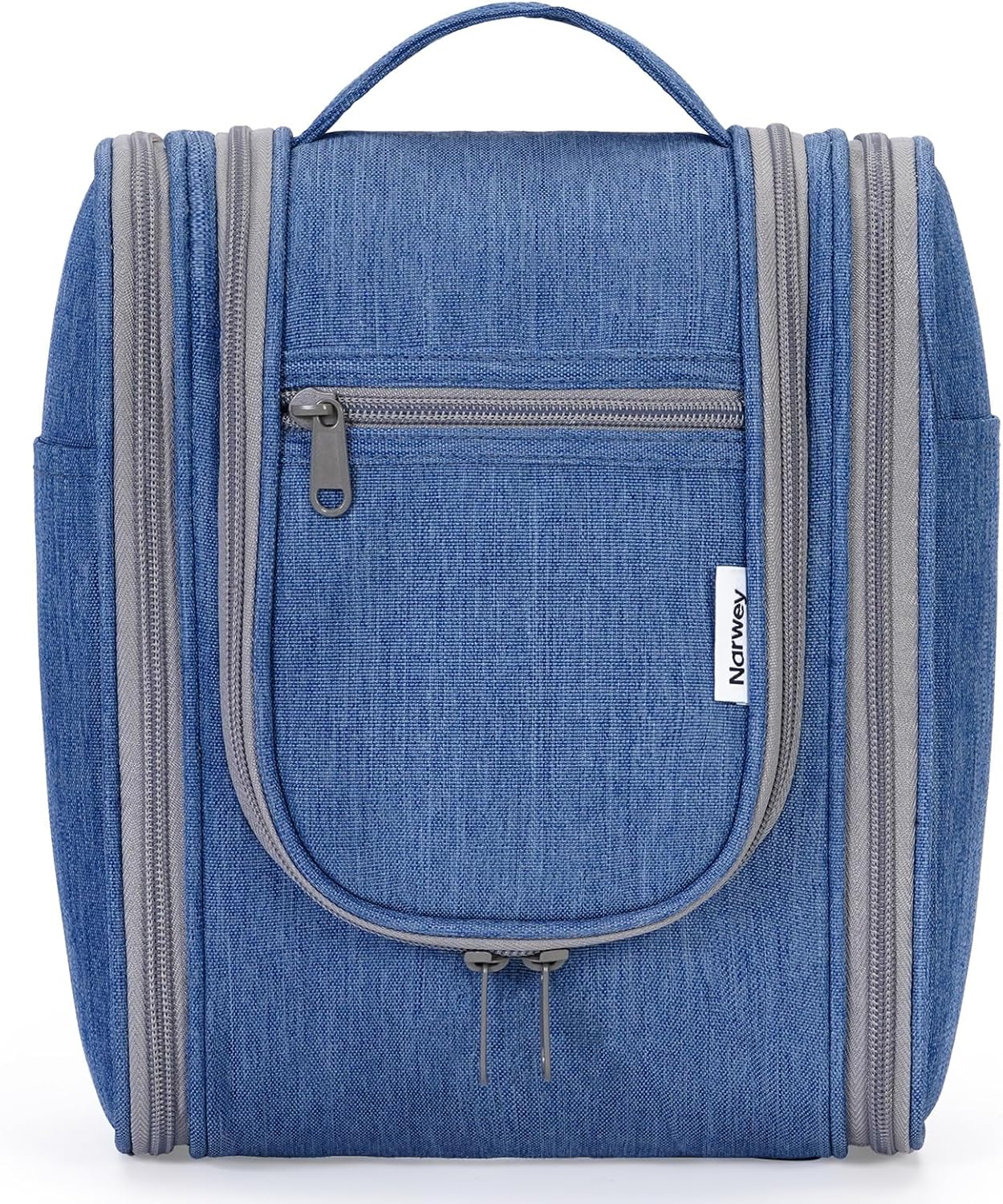 Narwey Small Hanging Travel Toiletry Bag Cosmetic Make up Organizer for Women and Men (Medium, Navy Blue)