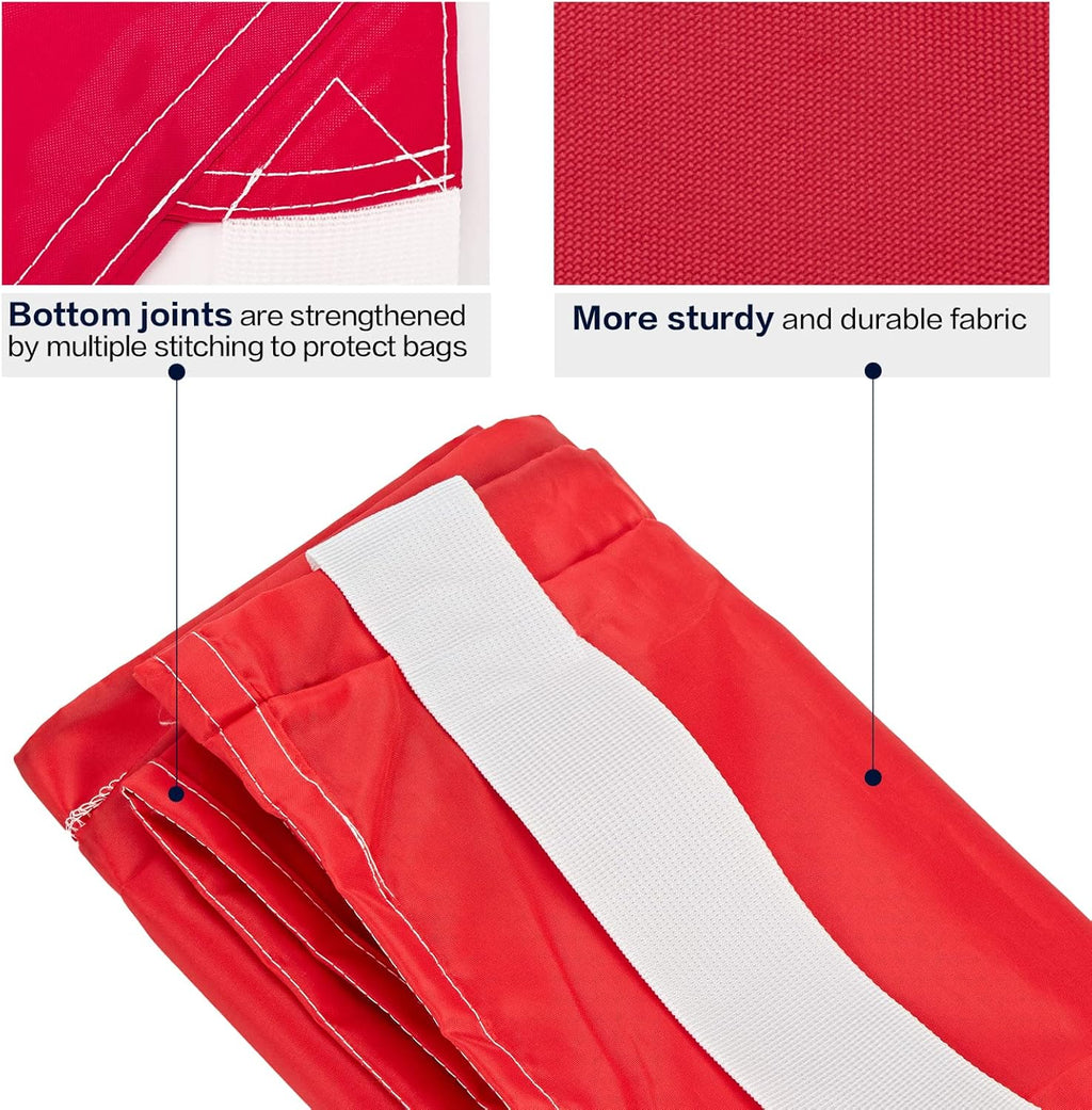 HOMEST XL Nylon Laundry Bag with Strap, Large Dirty Garments Organizer, Easy Fit a Hamper or Clothing Basket, Can Carry Up to 4 Loads of Clothes, Red