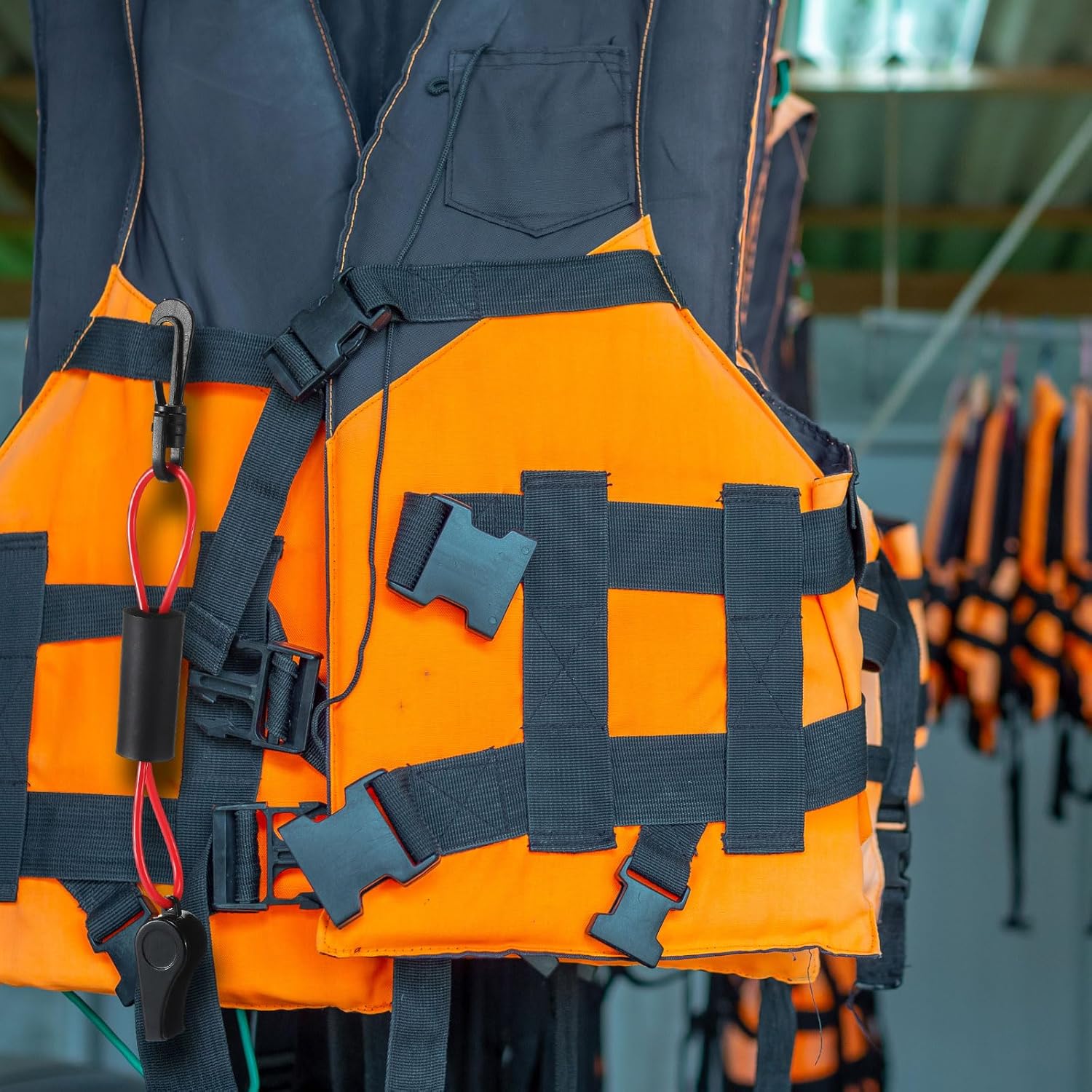 Whistle with Lanyard for Safety Boat Whistle Coast Guard Approved Float Boat Marine Camping Hiking Hunting Fishing Survival Rescue Signaling ski Accessories