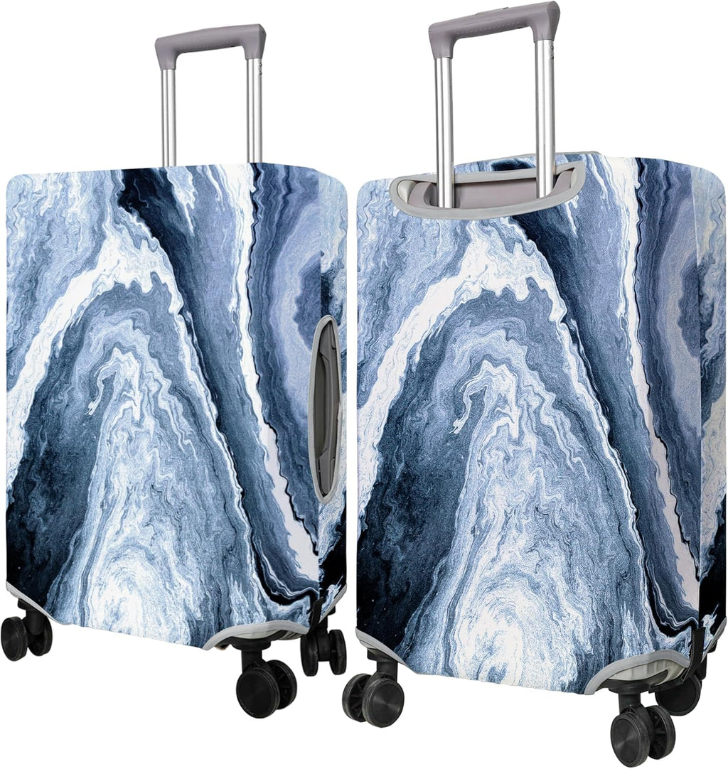 Travel Luggage Cover Suitcase Protector Fits 18-32 Inch Wheel Covers PatternedTravel Related Items Flower Luggage Protector Elastic L