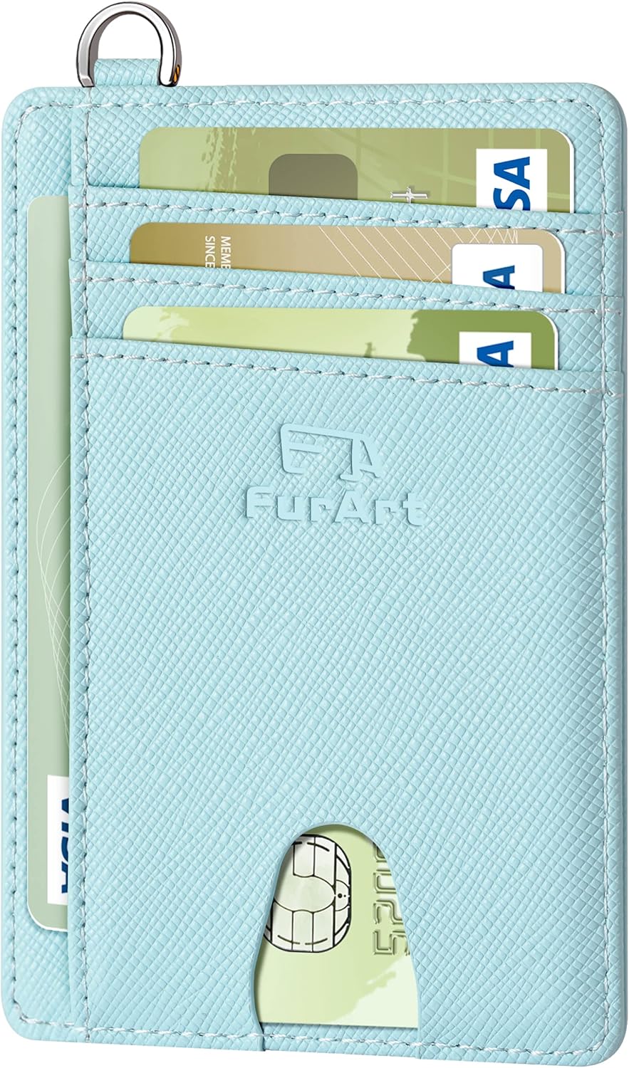 FurArt Slim Minimalist Wallet, Front Pocket Wallets, RFID Blocking, Credit Card Holder for Men & Women