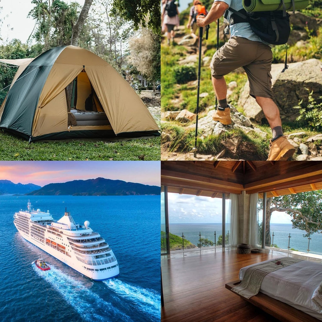 36 Pcs Travel Hangers Portable Foldable Travel Hanger Organizer, Plastic Cruise Ship Essentials Clothes Folding Hangers for Camping Flying RV Europe Vacation Essentials Suitcase, Night Black