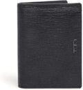 TUMI - Nassau L-Fold - Card Holder Wallet for Men & Women - With ID Window - Nappa Leather Material -Embossed Black