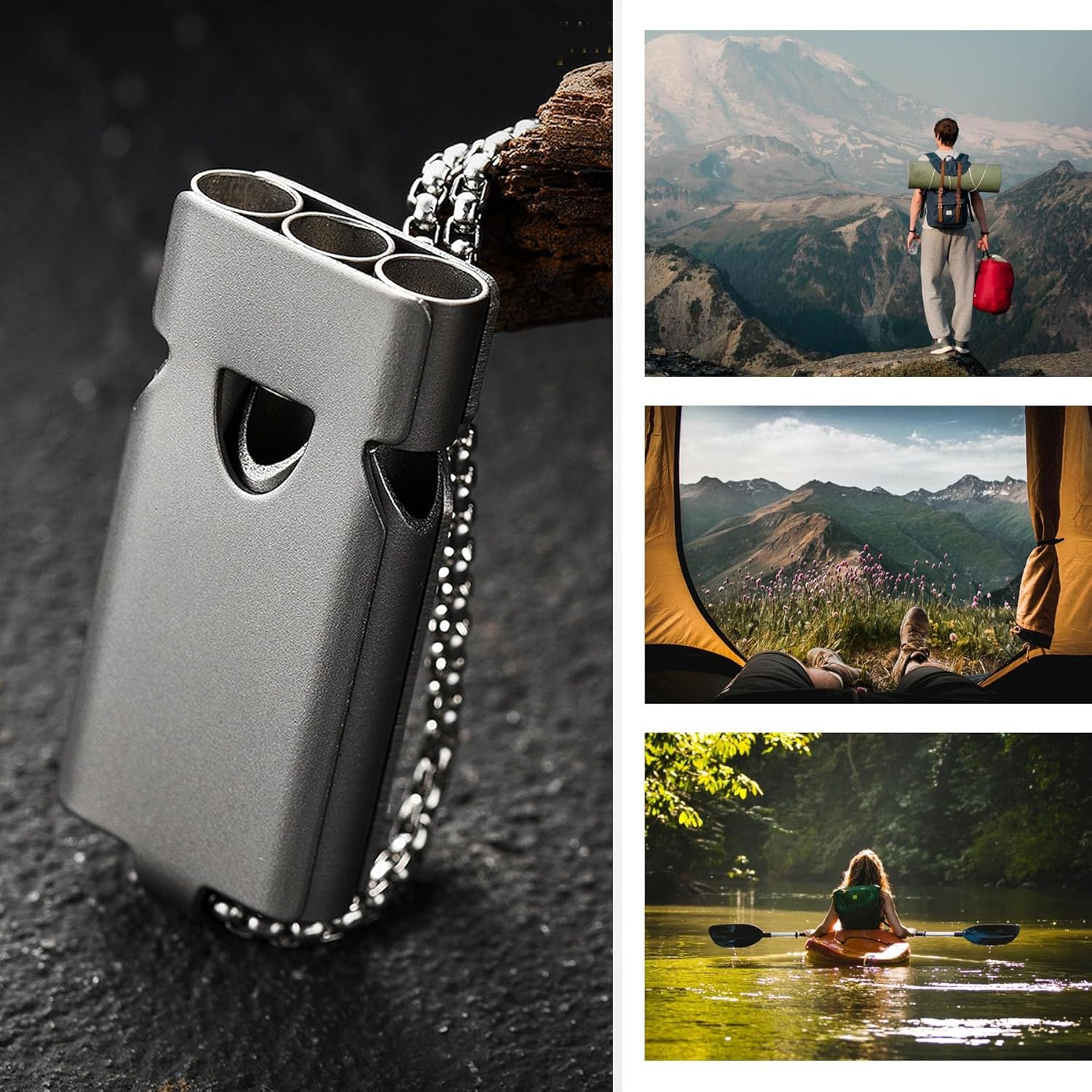 Whistle Emergency Whistles Keychain Rape Whistle Stainless Steel High Decibel Whistles … …