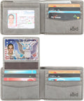 Wallet for Men-Genuine Leather RFID Blocking Bifold Stylish Wallet With 2 ID Window