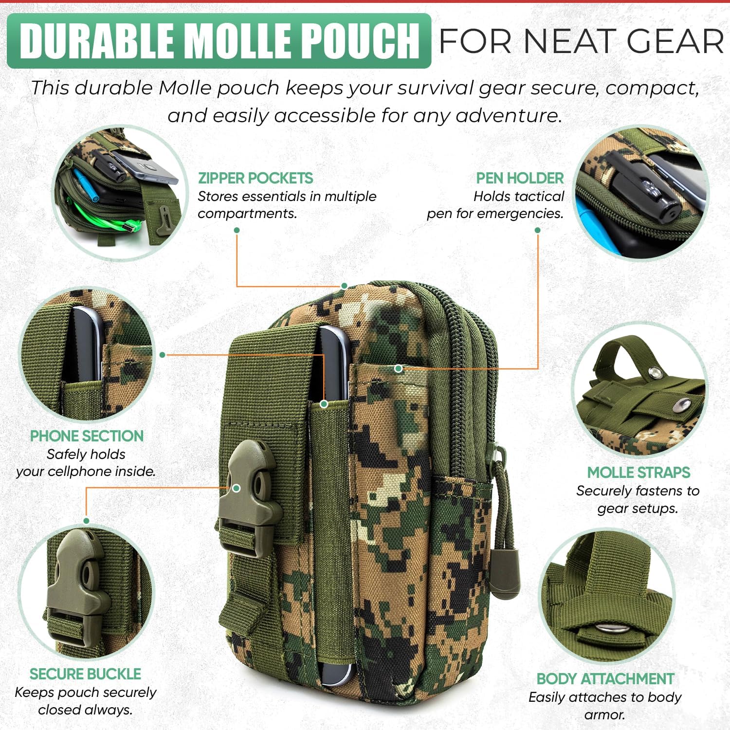 Survival Kit - All-in-One Survival Gear and Supplies for Camping, Hiking, Hunting, and Car Emergencies - Essential Tools, Great Gift for Men, Fathers, Boyfriends, Boys, Dads and Scouts