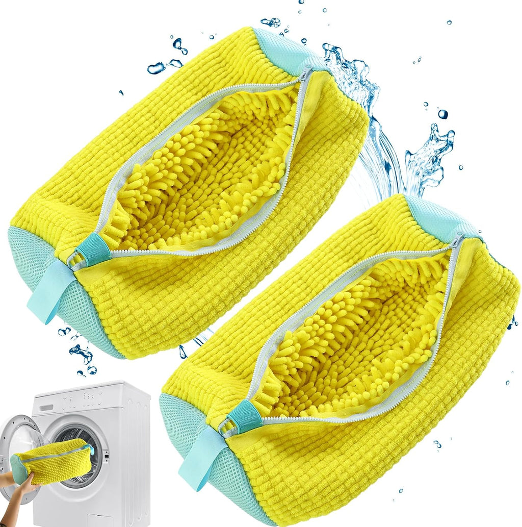 Shoe Washing Machine Bags 2 PCS – Premium, Durable Laundry Bags for Sneakers, Boots, High Heels, and More. Prevent Wear and Tear During Washing Perfect for Home Use, Travel, and Easy Shoe Care