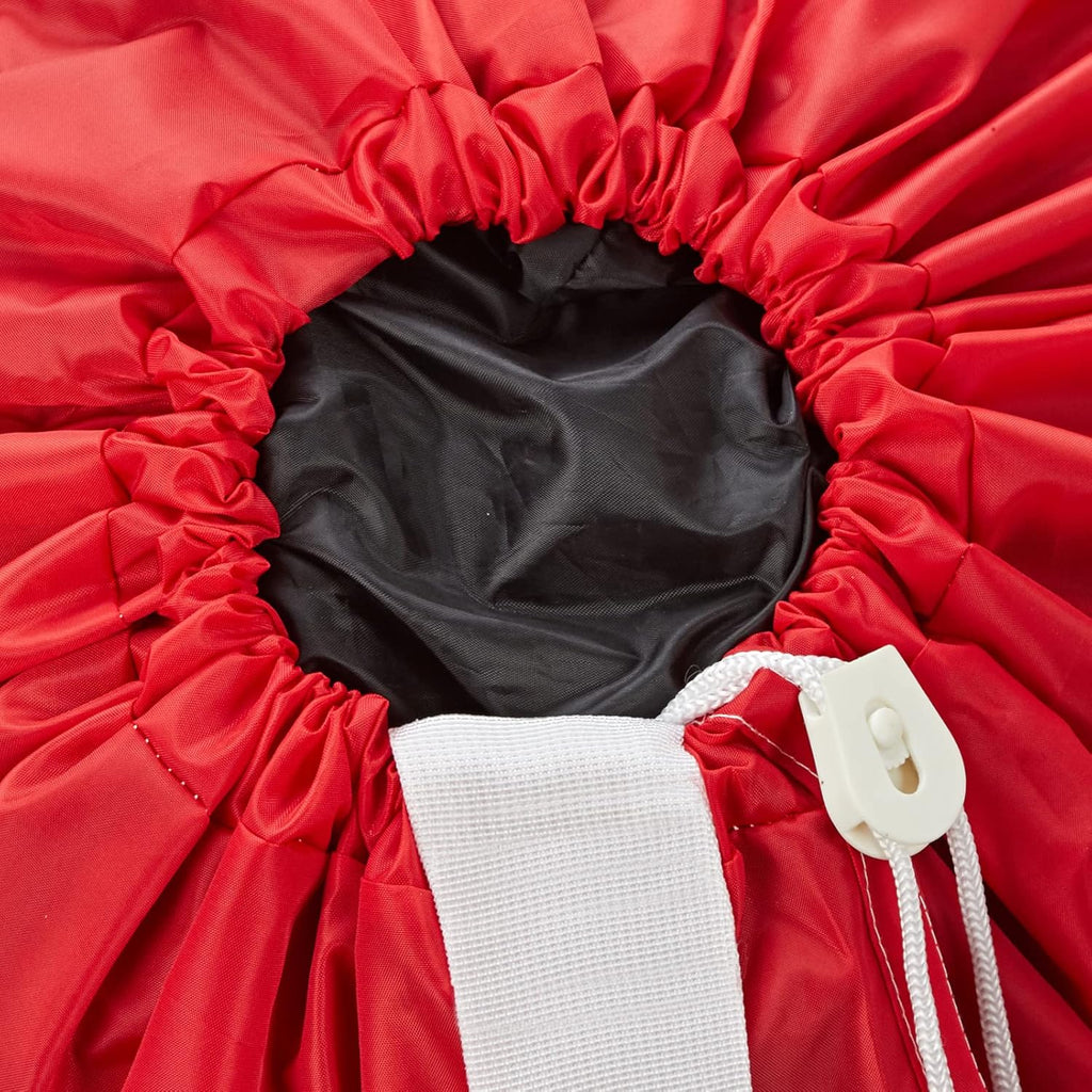 HOMEST XL Nylon Laundry Bag with Strap, Large Dirty Garments Organizer, Easy Fit a Hamper or Clothing Basket, Can Carry Up to 4 Loads of Clothes, Red