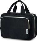 Travel Toiletry Bag for Women Large Hanging Makeup Bag Organizer Toiletries Bag for Full Size Essentials Accessories Cosmetics (Black (Large))